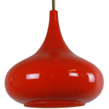 Glass pendant lamp orange