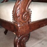 Mahogany armchair with butt