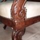 Fauteuil en acajou à crosse