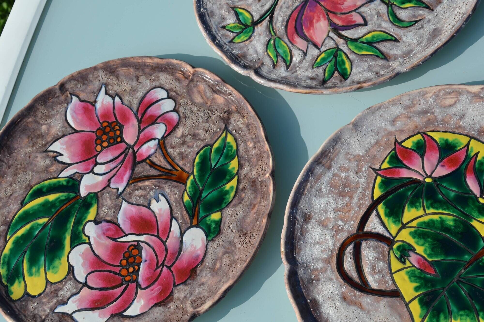 3 decorative plates from Vallauris