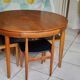 Scandinavian teak dining table and 4 chairs Hans Olsen Frem Rojle