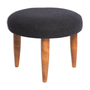 Tabouret vintage en laine - milieu