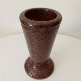 Vintage speckled granite vase