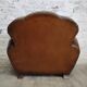 Club chair with floral backrest