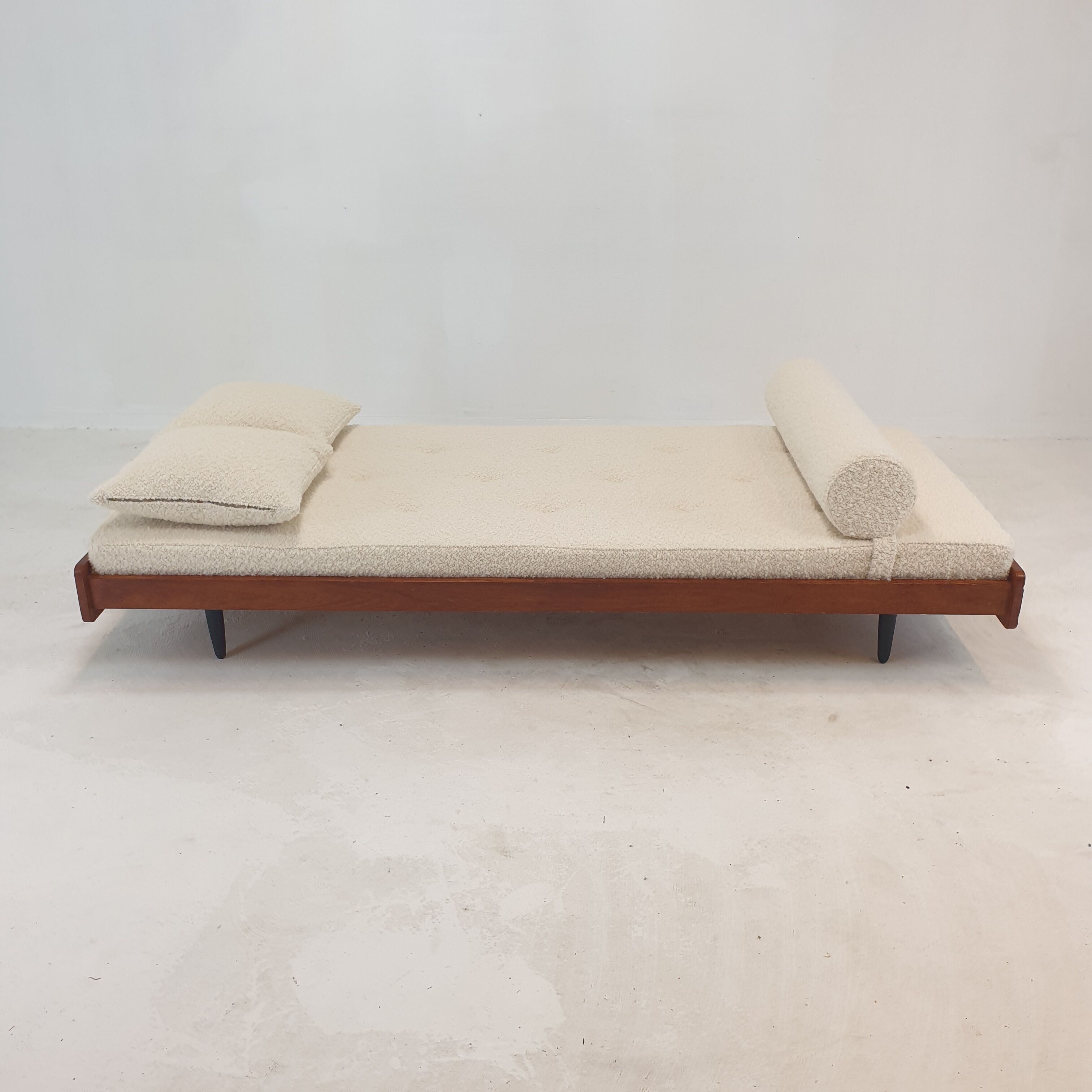 Teak Daybed with Cushions and Bolster, 1960s