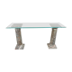 Vintage marble column console table Italy, 1960s