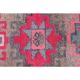 Vintage Turkish Oushak Handmade Wool Cotton Pink Runner 85x387