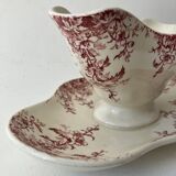 Saucière, porcelaine opaque Gien - service Printemps