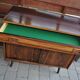 Scandinavian commode in brown rosewood from the 1960s, with 1 drawer and 2 doors.