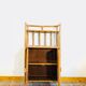 Bamboo and rattan storage cabinet