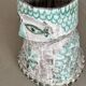 Glazed ceramic owl – Totem sculpture