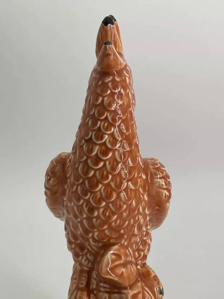 Vintage Ceramic Parrot Sculpture