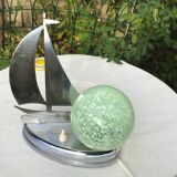 Lampe à poser voilier boule clichy