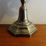 Candle holder 3 lights silver metal EPNS old