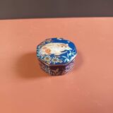 Pill box earthenware decoration cat
