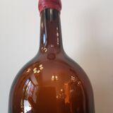 Vintage xxl bottle (46cm)in amber blown glass