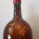 Bouteille vintage XXL (46cm)en verre soufflé  ambré