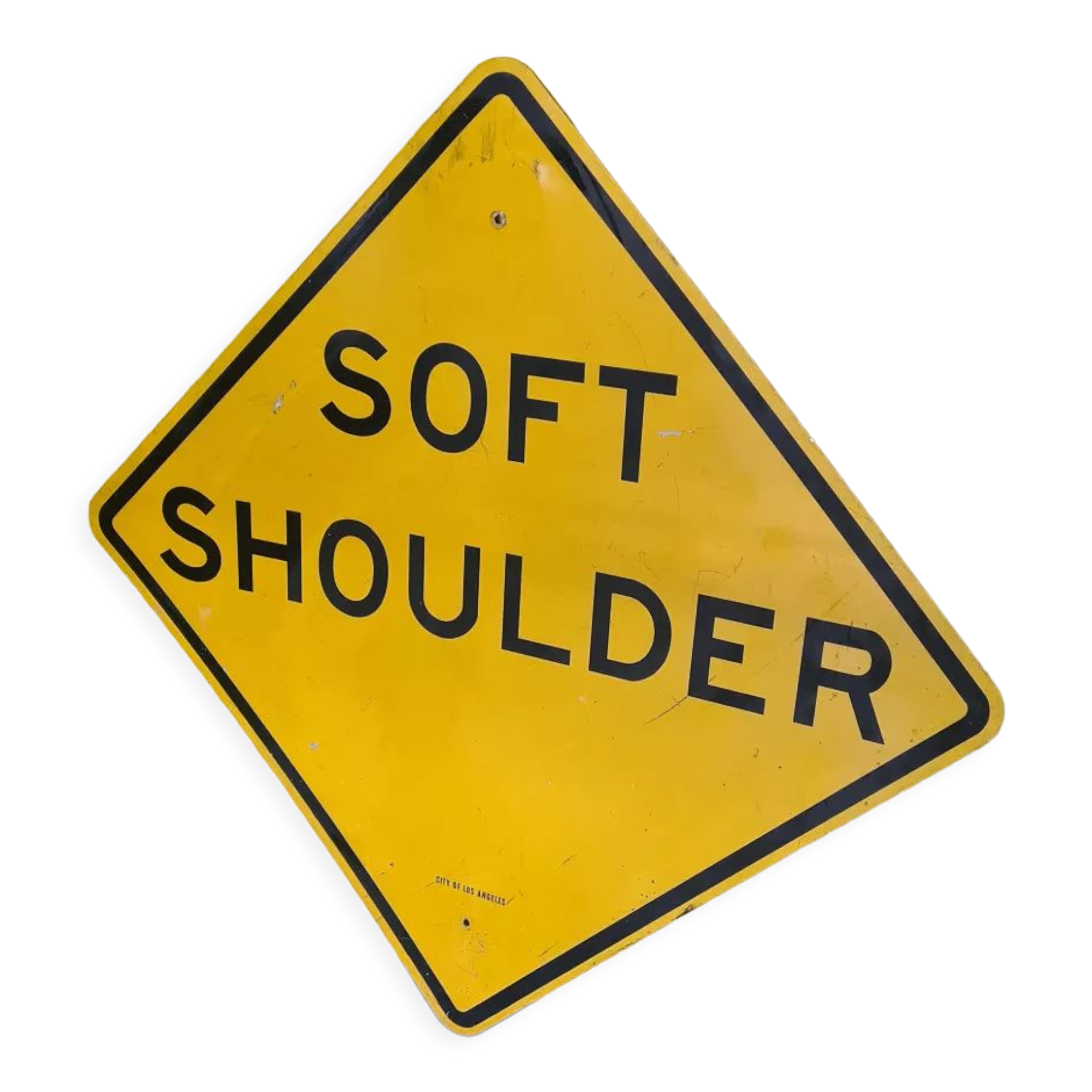 Used american vintage road sign from Los Angeles, 1980s