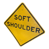 Used american vintage road sign from Los Angeles, 1980s