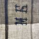 Old linen lampshade with monogram and fern by Henri Matisse