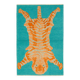 Turkish Handknotted Wool Tiger Rug  123 cm x 184 cm