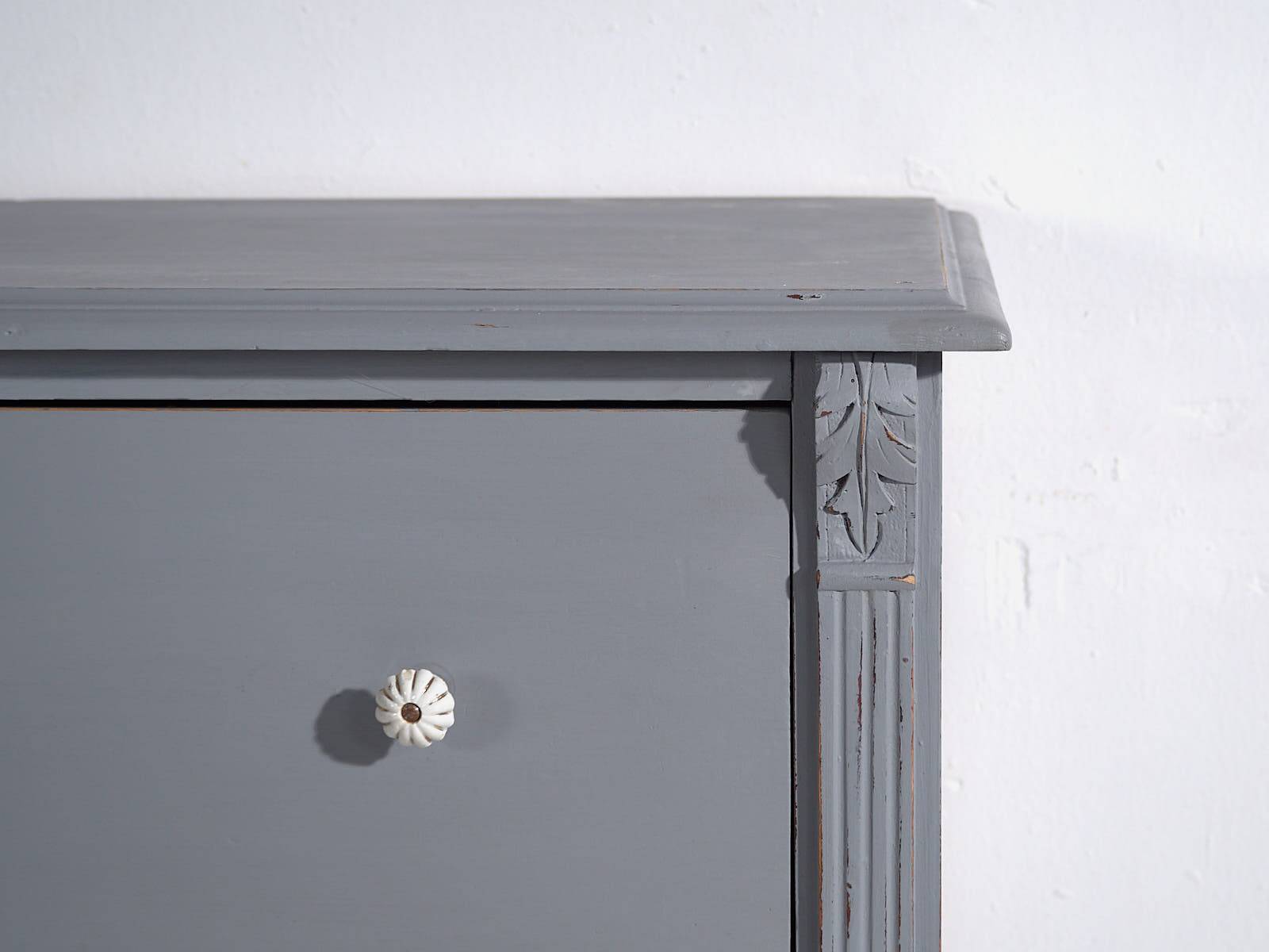 Antique silver-grey chest of drawers (c.1900) #18