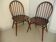 pair of Ercol Windsor BSHG 1960 2056 vintage decor dining chairs 60s