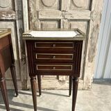 Pair of Louis XVI mahogany bedside tables