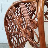 Vintage rattan hanging chair in perfect condition