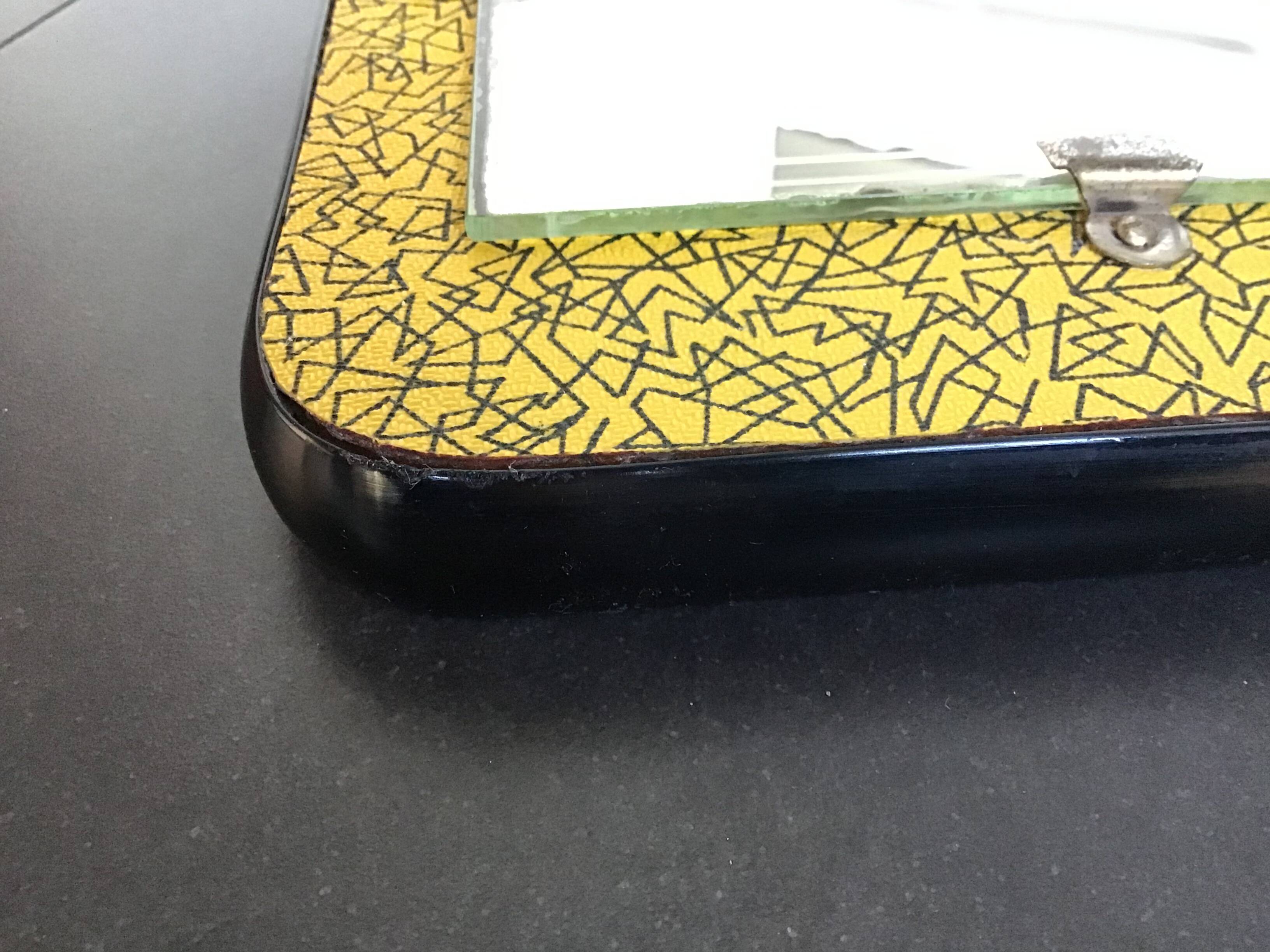 Formica coat rack with mirror, 50s-60s