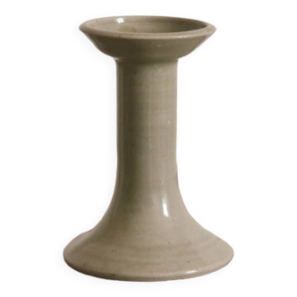 Minimalist cream ceramic candle holder