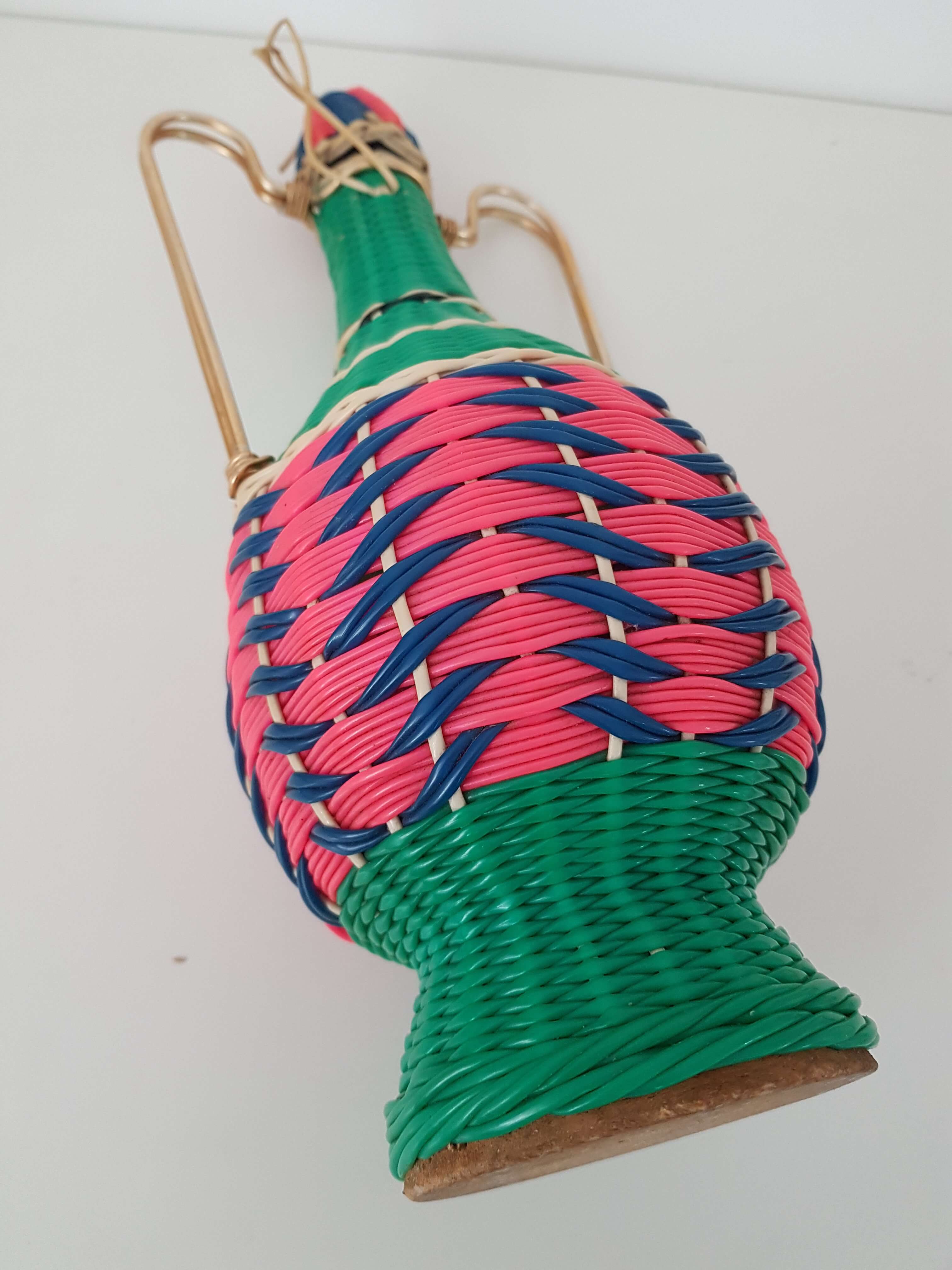 Vintage scoubidou bottle