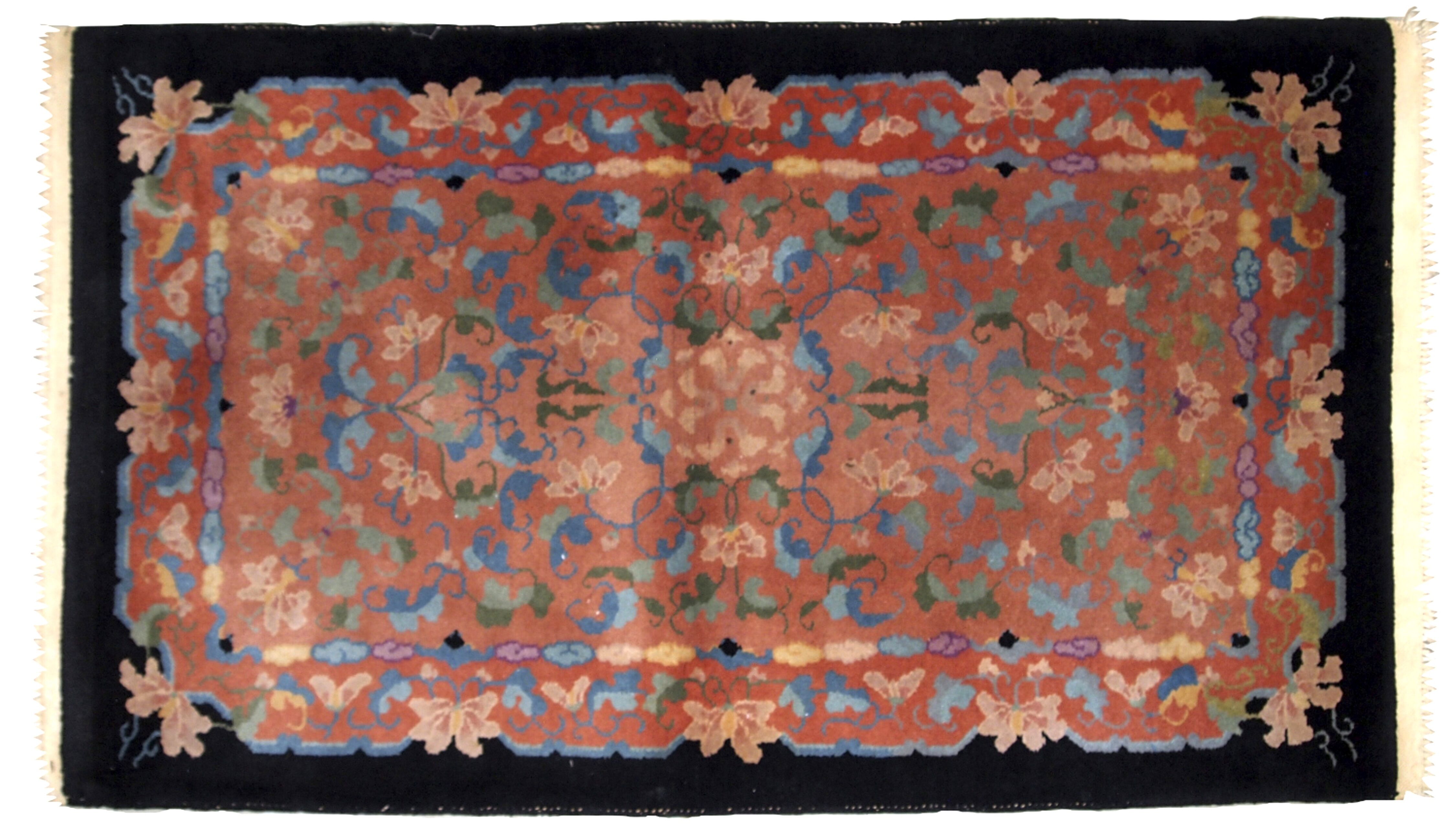Former carpet chinese handmade 89 x 150cm, 1920