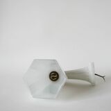 graphic art deco wall light and 20th century porcelain support