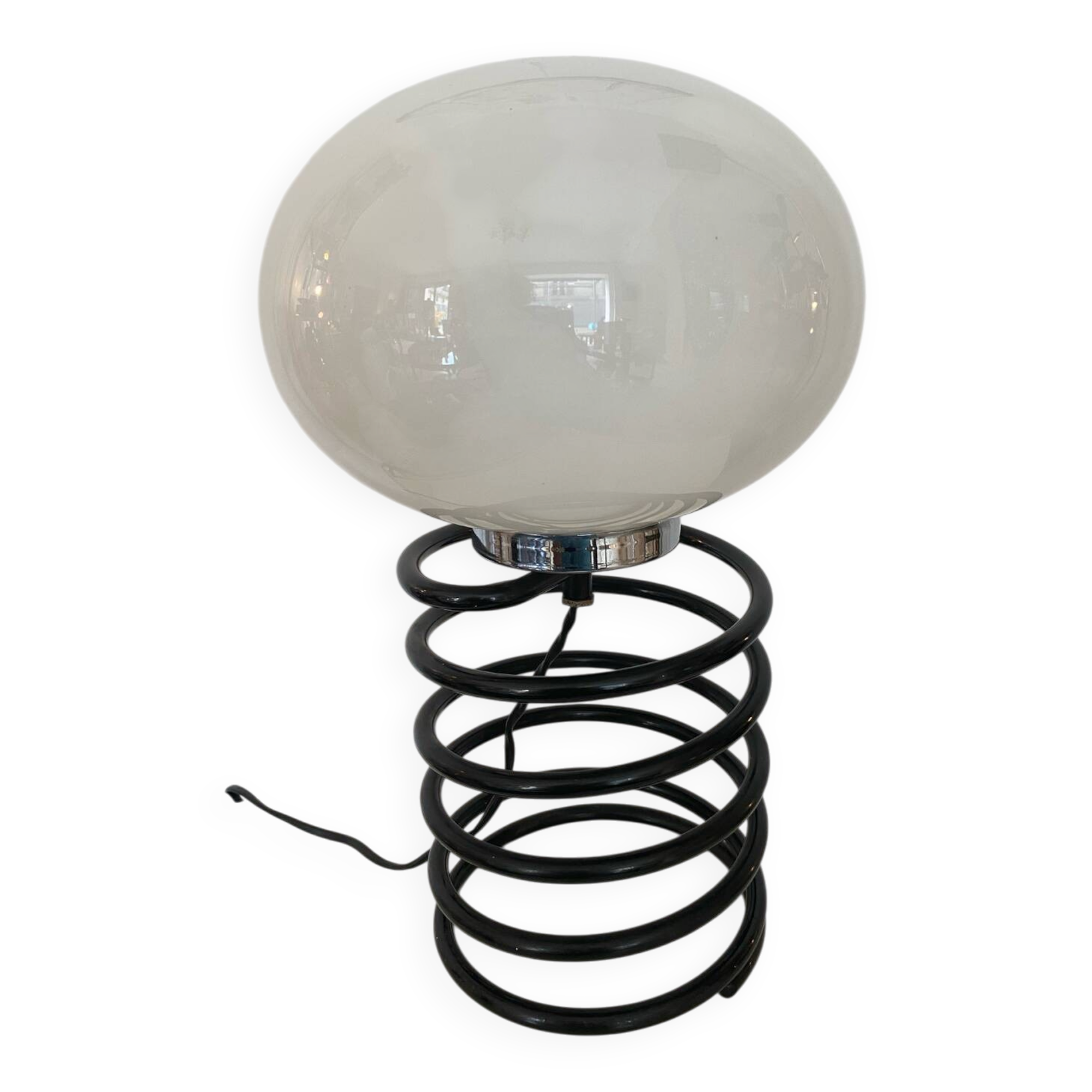 Lampe à poser ressort dans le goût d'Ingo Maurer