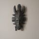 Vintage African Art wooden wall mask handcrafted tribal ethnic decorative object