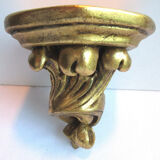 Venetian wall console, sculpted and gilded plaster, Acanthes Napoleon III style