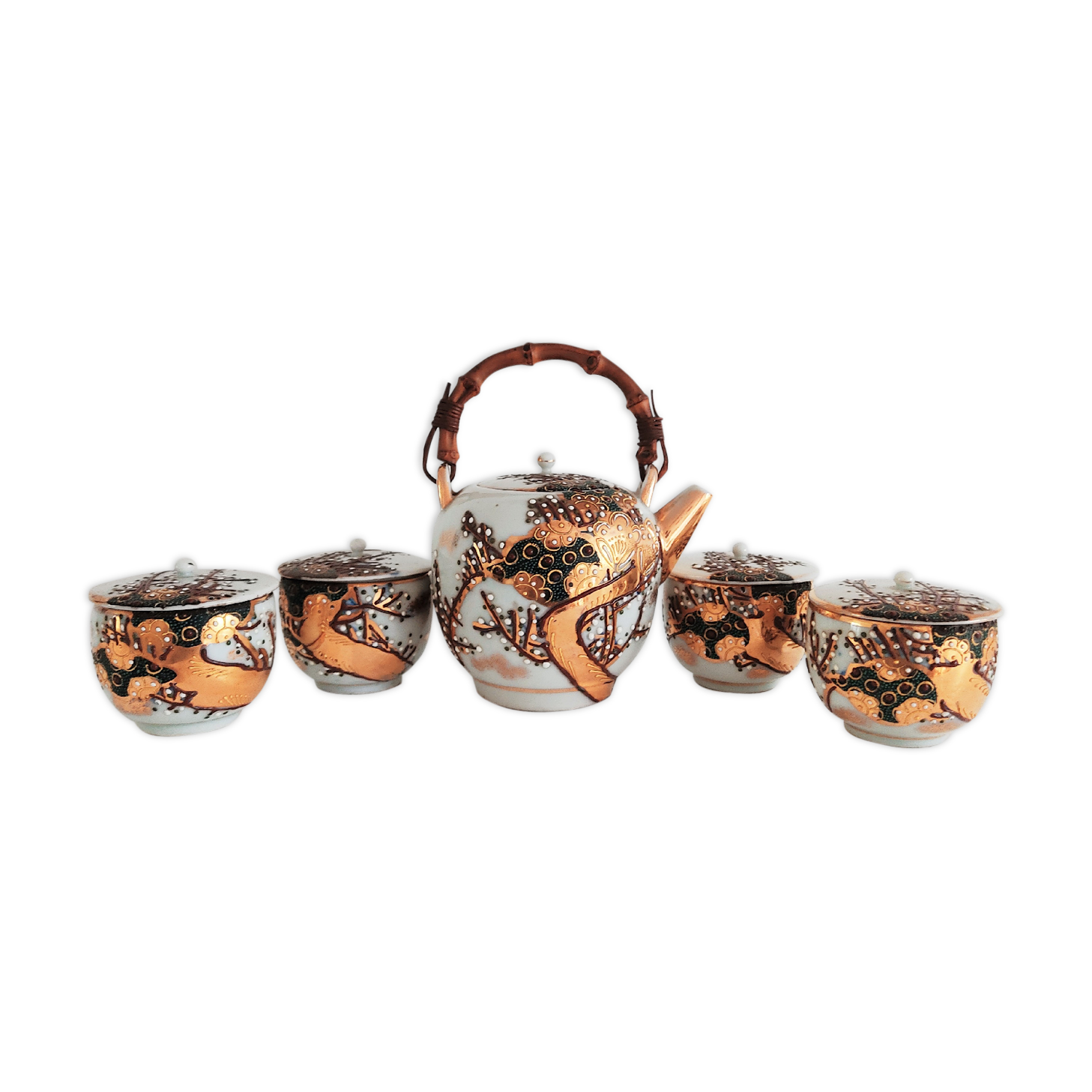 Satsuma Japanese tea set for 4 people