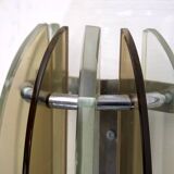 Set of Four Labeled Thick Glass Sconces by Veca, Italy, 1960s