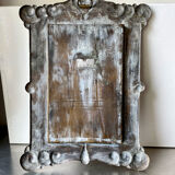 Art nouveau brass metal frame