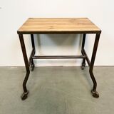 Industrial table on wheels, 1960s