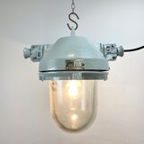 Grey industrial explosion proof lamp, 1970s