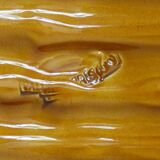 Vintage Vallauris barbotine cheese dish