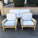 Vintage rattan lounge