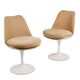 Set of 8 "Tulip" chairs by Eero Saarinen for Knoll, 1970s.
