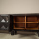Jean Batenburg for MI brutalist sideboard in ebonized oak, Belgium, 1960s