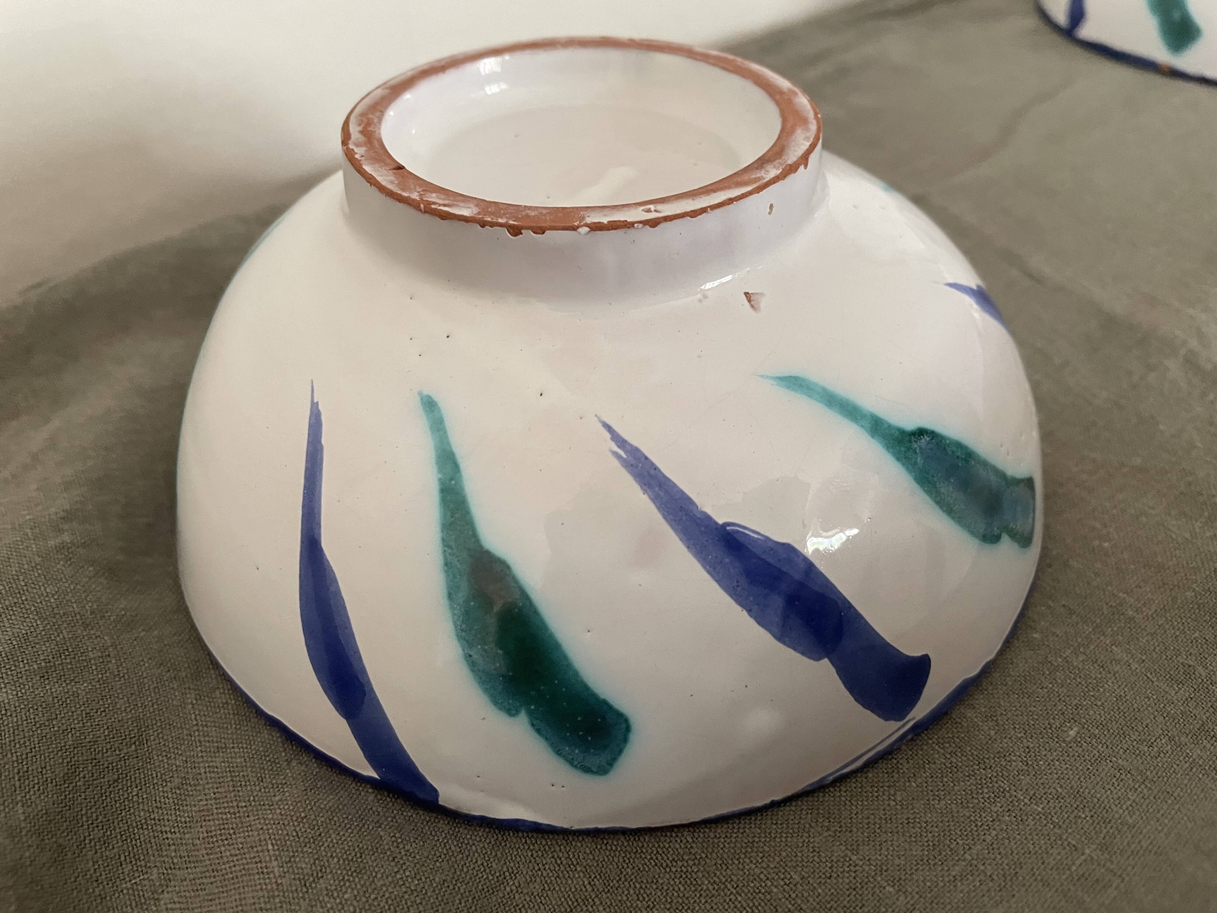 Fajalauza glazed terracotta bowls