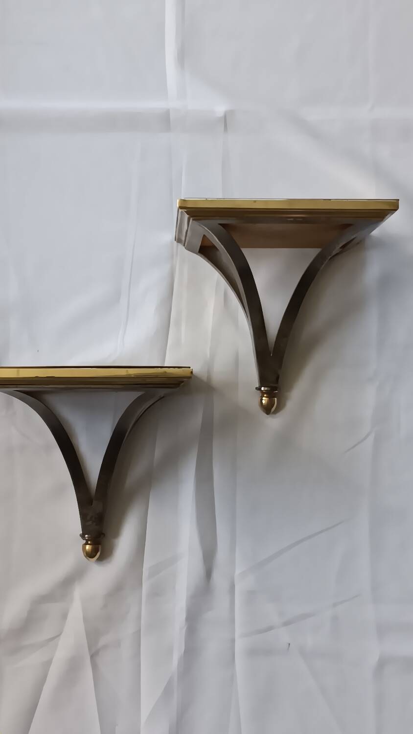 Paire d'appliques maison Jansen