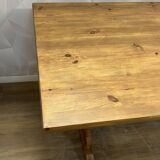 Oak stained monastery farmhouse table