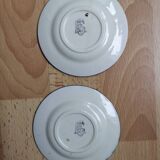 Soap holder / dish in enameled ceramic - gien - vintage 1876